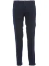 Incotex Trousers With Belt Loops And Pockets In Blue