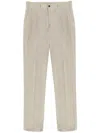 Incotex Textured Straight-leg Trousers In Multi