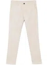 Incotex Tapered Trousers With Belt Loops And Double Welt Pockets In Multicolor