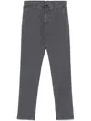 Incotex Tapered Trousers With Belt Loops And Double Welt Pockets In Multicolor