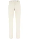 Incotex Stretch Cotton Trousers With Practical Pockets In White