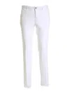 Incotex Slim Fit Pants In White In Blanco
