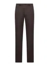 Incotex Tailored Cotton Trousers In Brown