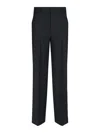 Incotex Straight Pants In Wool In Black