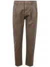 Incotex Pantalone Special Ppt Stretch Solid In Brown