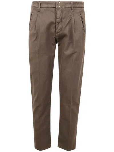 Incotex Pantalone Special Ppt Stretch Solid In Dark Brown