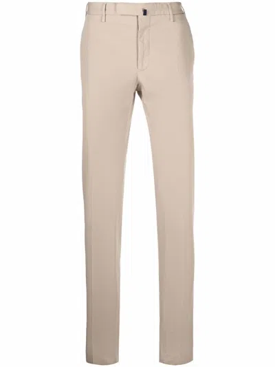 Incotex Trousers Back Pockets Belt Loops Side Pockets In Neutral