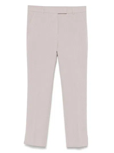 INCOTEX STRIPED COTTON TROUSERS