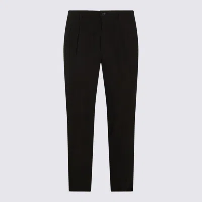 INCOTEX INCOTEX BROWN COTTON PANTS
