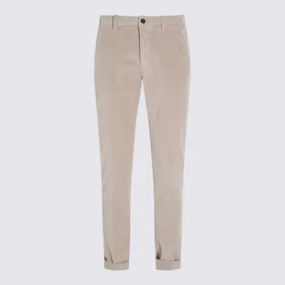 INCOTEX INCOTEX LIGHT BEIGE COTTON PANTS