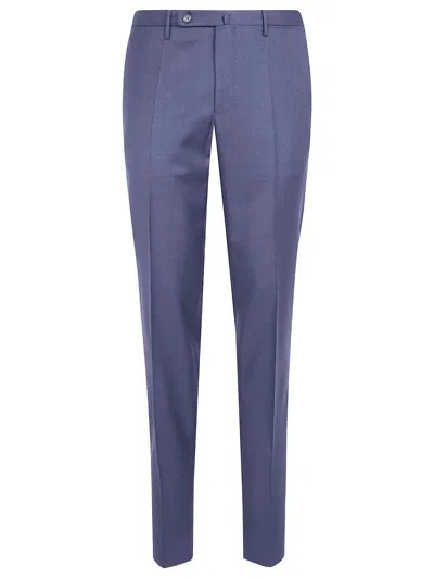 Incotex Pantaloni Sartoriali In Lana Con Piega Antracite In Blue