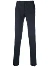 Incotex Trousers Back Pockets Belt Loops Side Pockets In Blue