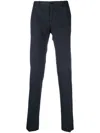 Incotex Trousers Back Pockets Belt Loops Side Pockets In Blue