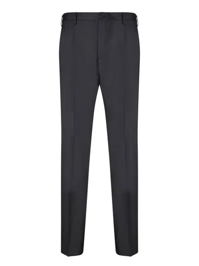 Incotex Sleek Trousers With Tailored Fit And Premium Fabric Finish In Black