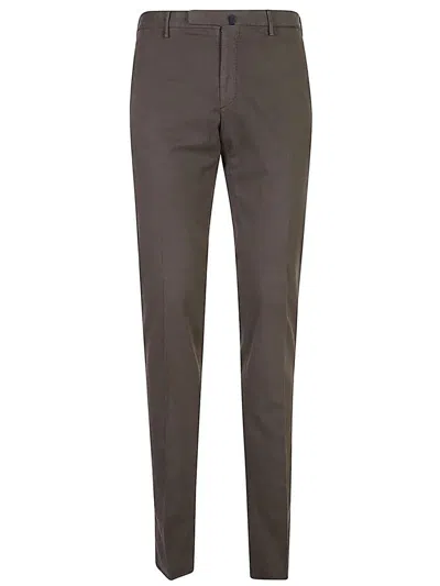 Incotex Textured-finish Trousers In Grey