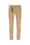 Incotex Stretch-cotton Tapered Trousers In Beige O Tan