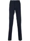 Incotex Trousers Back Pockets Belt Loops Side Pockets In Black