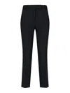 Incotex Straight-leg Tailored Pants With Subtle Hem Detailing In Black