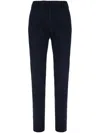Incotex Stretch Cotton Pant With Front And Back Pockets In Blue