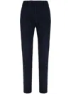 Incotex Stretch Cotton Pant With Front And Back Pockets In Blue