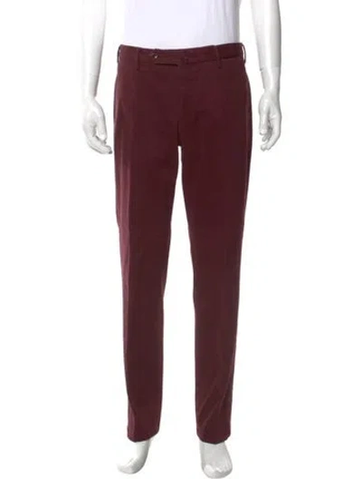Pre-owned Incotex Pants In Burgundy