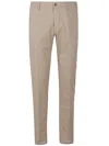 Incotex Trousers Cotton Back Pocket In Beige