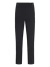 Incotex Straight-leg Tailored Pants With Subtle Hem Detailing In Black
