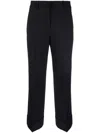 Incotex Tailored Cotton Trousers Cuffed Hem In Blue