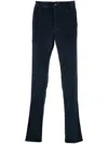 Incotex Velvet Trousers In Blue