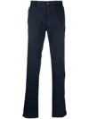 Incotex Velvet Trousers In Blue