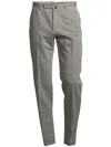 Incotex Pressed-crease Chino Trousers In Grey