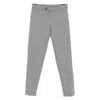 Incotex Button-fastening Cotton Trousers In Gray