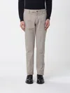 Incotex Pants  Men Color Beige In Gray