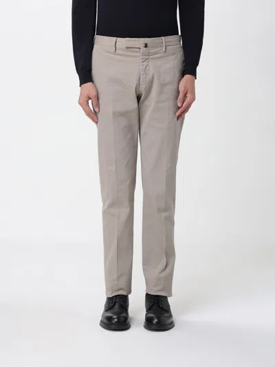 Incotex Pants  Men Color Beige In Gray