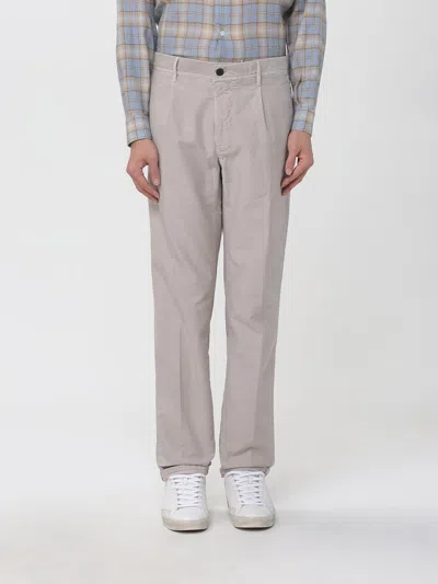 Incotex Pants  Men Color Beige In Gray