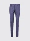 Incotex Flat-front Cotton Trousers In Blue