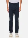 Incotex Straight Trousers With Belt Loops And Pockets In Blau