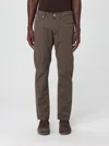 Incotex 5 Pockets Denim Stretch In Brown