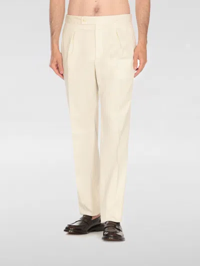 Incotex Pantalone  Uomo Colore Avorio In White