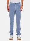 Incotex Velvet Trousers In Navy