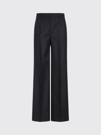 Incotex Wide Leg Trousers Button Detail In Blue