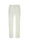 Incotex White Cotton Pant In White