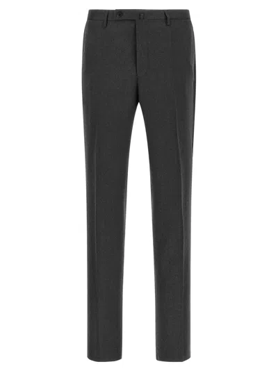 Incotex Pants With Front Crease In Gray