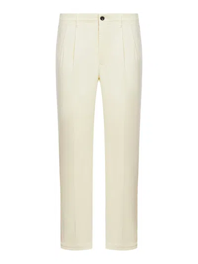 Incotex Pants With Pleats In White