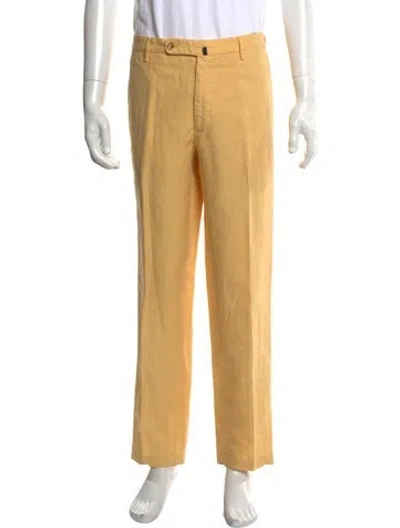 Pre-owned Incotex Pants In Yellow
