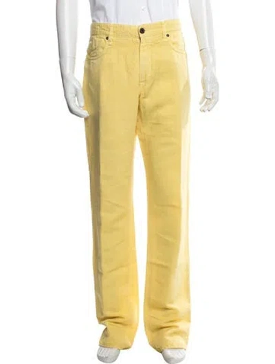 Pre-owned Incotex Pants In Yellow