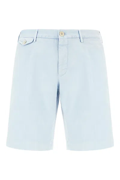 Incotex Pastel Light Blue Cotton Bermuda Shorts
