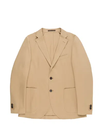 Incotex Patch-pocket Blazer In Neutral