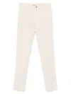 Incotex Pattern 39 Chino Trousers In White