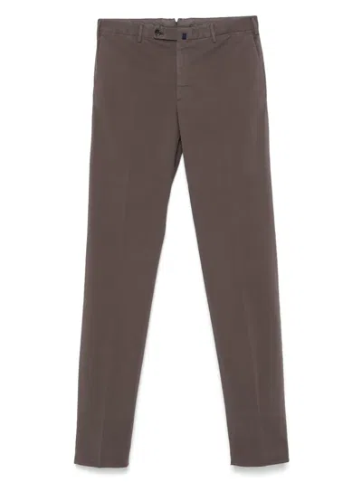 Incotex Pattern 39 Chinos In Brown